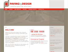 Tablet Screenshot of pavingbydesign.co.nz